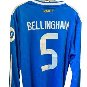 Real Madrid 2025/26 Third Jersey – Bellingham #5 – Men’s Size L – New NWT
